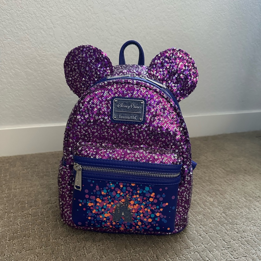 NWT Disney Parks X Loungefly Disneyland Paris 30th Anniversary Backpack